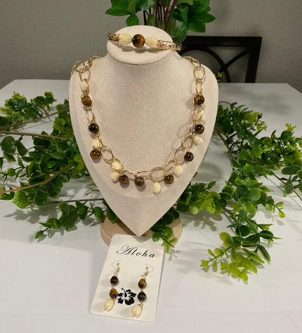Pikake Bead Island Jewelry Set