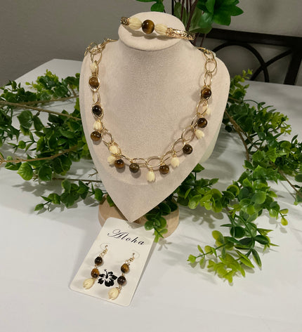 Pikake Bead Island Jewelry Set