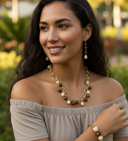 Pikake Bead Island Jewelry Set