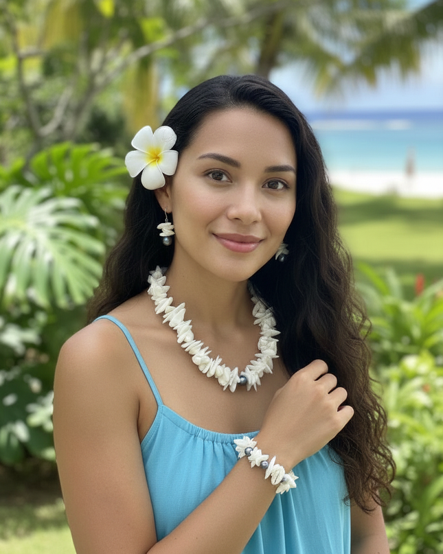 Island Shell & Pearl Jewelry Set
