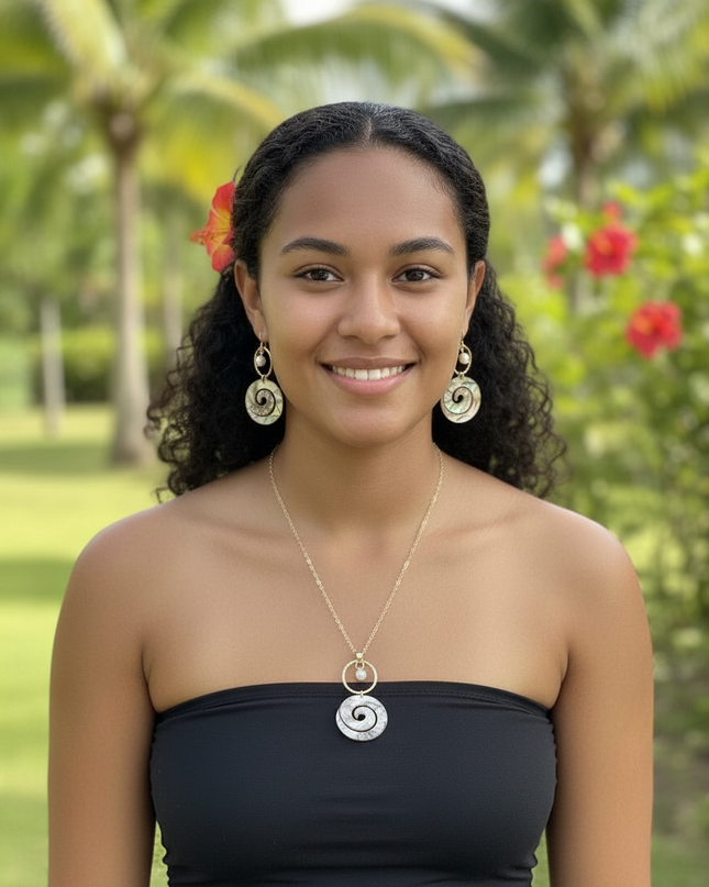 Island Spiral Shell Jewelry Set