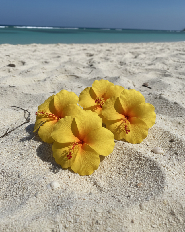 Tropical Hibiscus Foam Flower