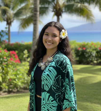 MONSTERA GREEN KIMONO