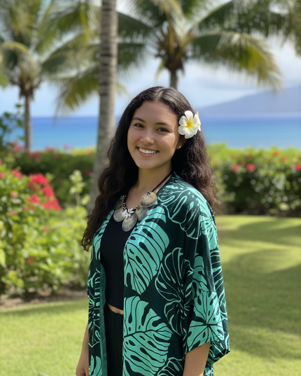 MONSTERA GREEN KIMONO