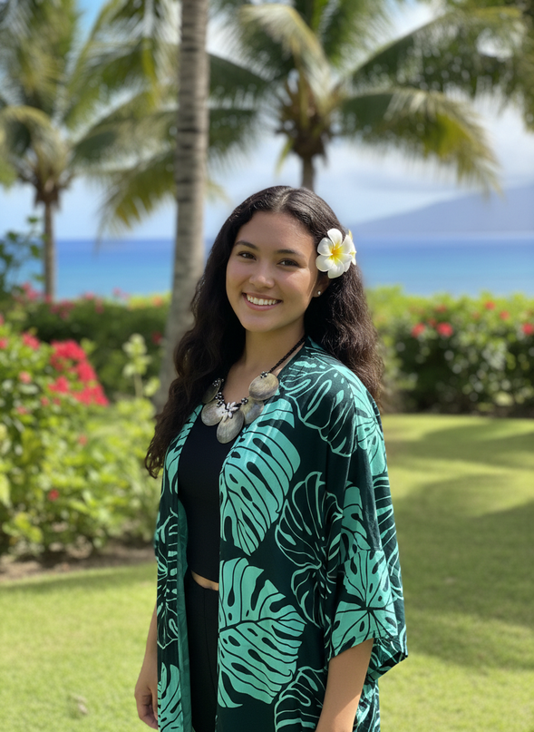 MONSTERA GREEN KIMONO