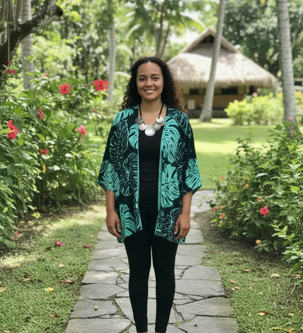 MONSTERA GREEN KIMONO