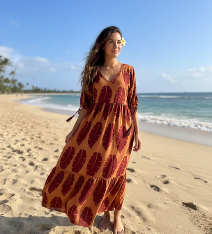 Island Breeze Rayon Maxi Dress