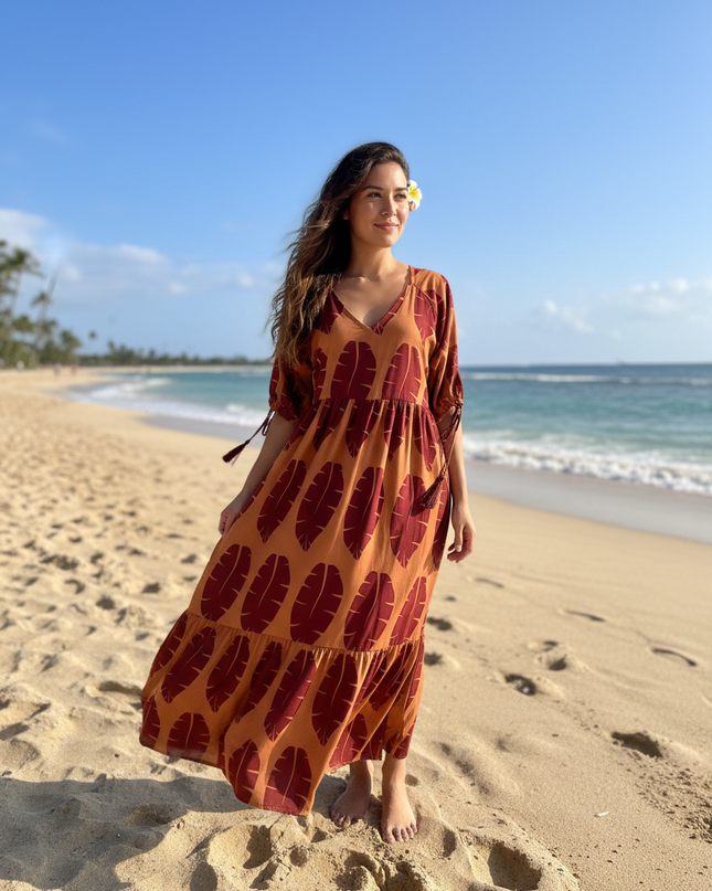 Island Breeze Rayon Maxi Dress