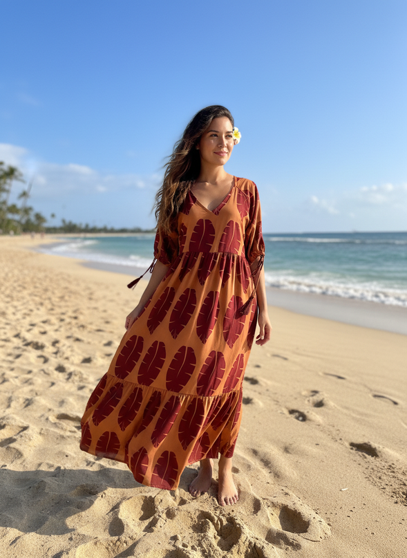 Island Breeze Rayon Maxi Dress