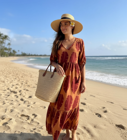 Island Breeze Rayon Maxi Dress
