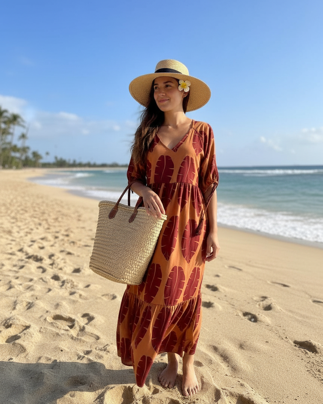 Island Breeze Rayon Maxi Dress