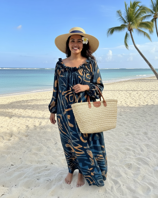 Flowy Chiffon Maxi Dress - Lightweight Summer Resort Wear