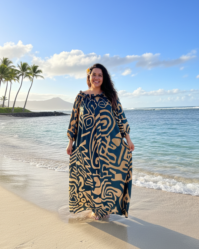 Chiffon Island Maxi Dress- Airy Summer Elegance