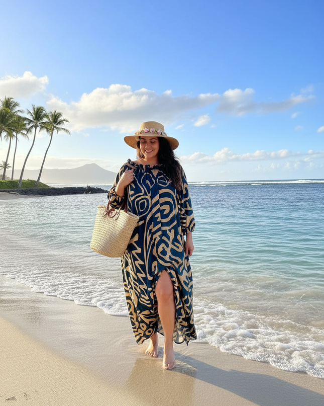 Chiffon Island Maxi Dress- Airy Summer Elegance