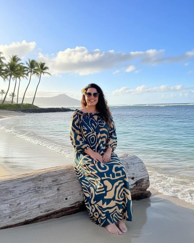 Chiffon Island Maxi Dress- Airy Summer Elegance