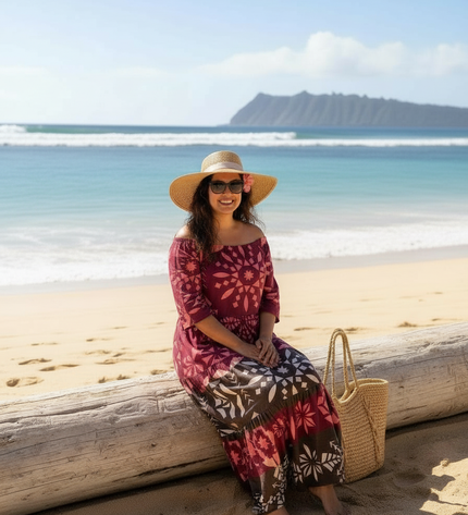 Multicolor Polyester Maxi Dress