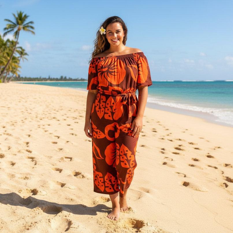 OFF THE SHOULDER JUMPSUIT