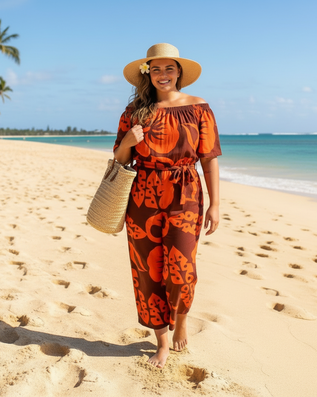 OFF THE SHOULDER JUMPSUIT