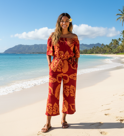 OFF THE SHOULDER JUMPSUIT