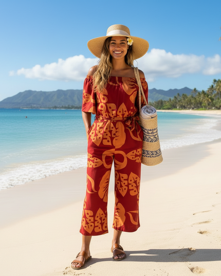 OFF THE SHOULDER JUMPSUIT