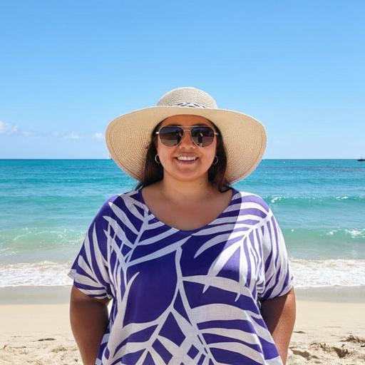 Rayon Maxi Dress - Yellow & Purple  Fern Print