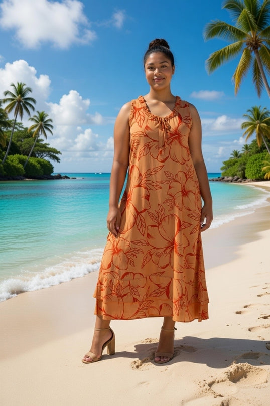 Island Bloom Maxi Dress