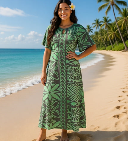 Polyester Milk Silk Maxi Dress