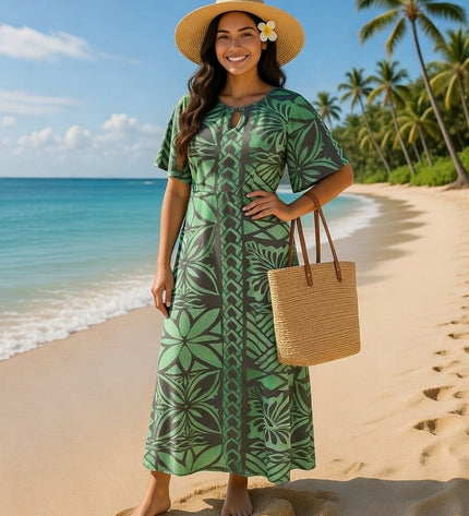 Polyester Milk Silk Maxi Dress