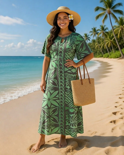 Polyester Milk Silk Maxi Dress