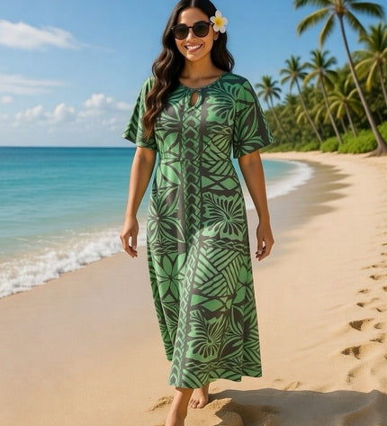 Polyester Milk Silk Maxi Dress
