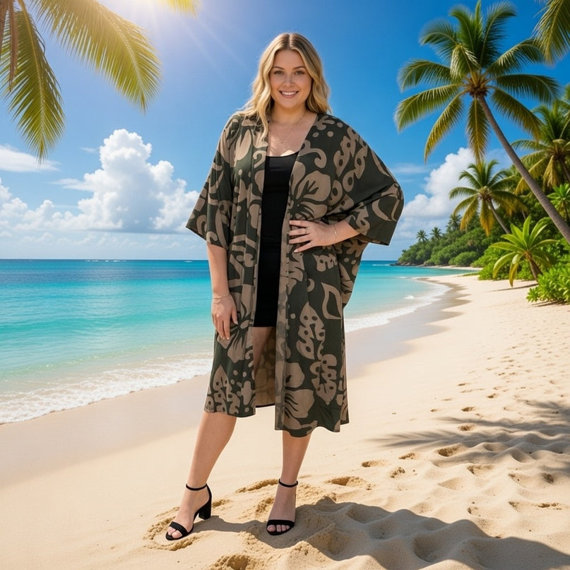 Rayon Printed Kimono