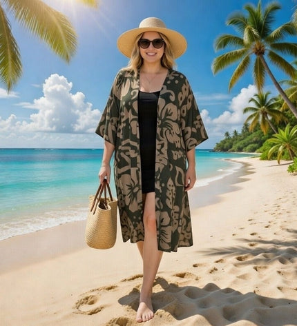 Rayon Printed Kimono
