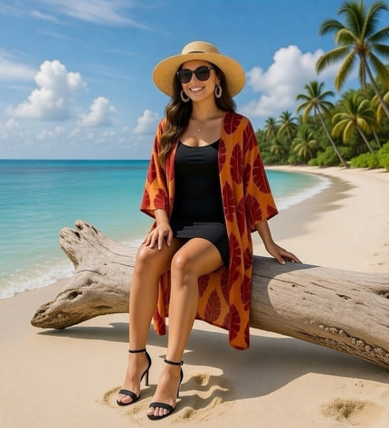 Rayon Printed Kimono