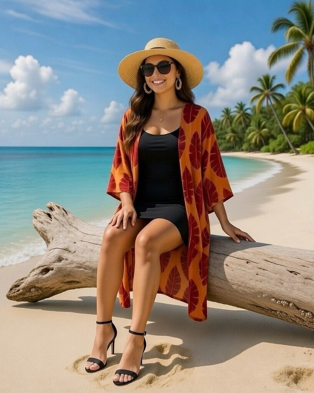 Rayon Printed Kimono