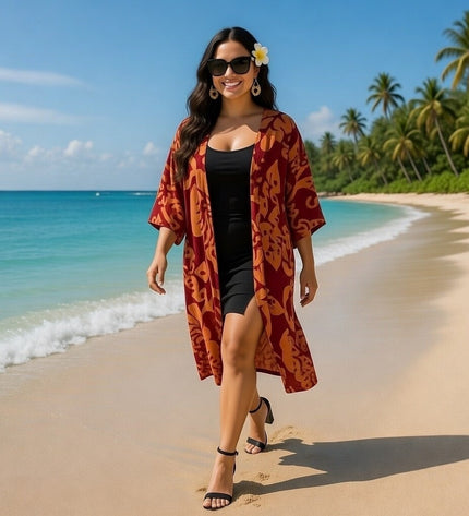 Rayon Printed Kimono