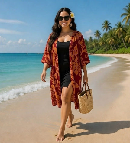 Rayon Printed Kimono