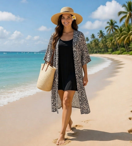 Rayon Printed Kimono