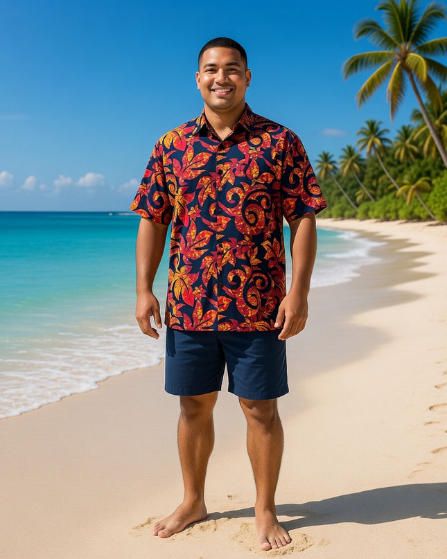 Rayon Men's Island Shirt -Bold & Relaxed