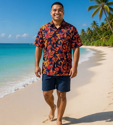Rayon Men's Island Shirt -Bold & Relaxed