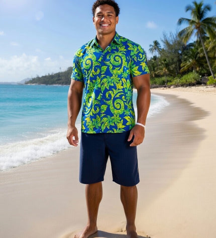 Rayon Men's Island Shirt -Bold & Relaxed