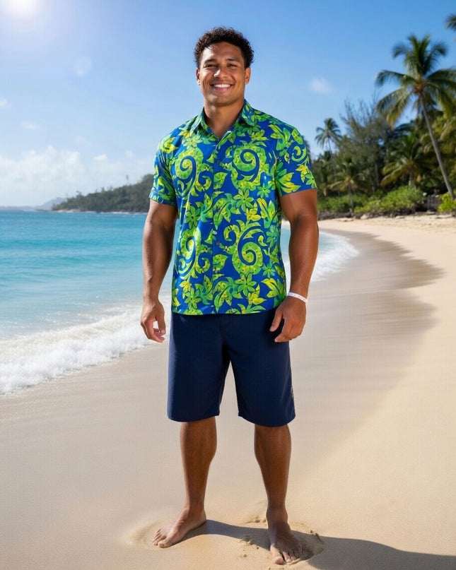 Rayon Men's Island Shirt -Bold & Relaxed