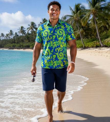 Rayon Men's Island Shirt -Bold & Relaxed