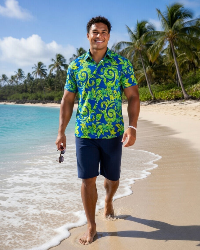 Rayon Men's Island Shirt -Bold & Relaxed