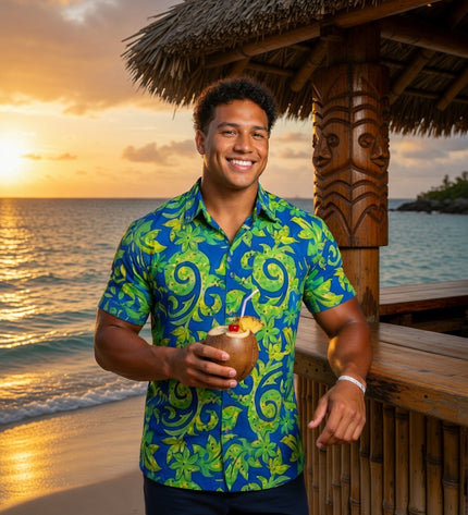 Rayon Men's Island Shirt -Bold & Relaxed