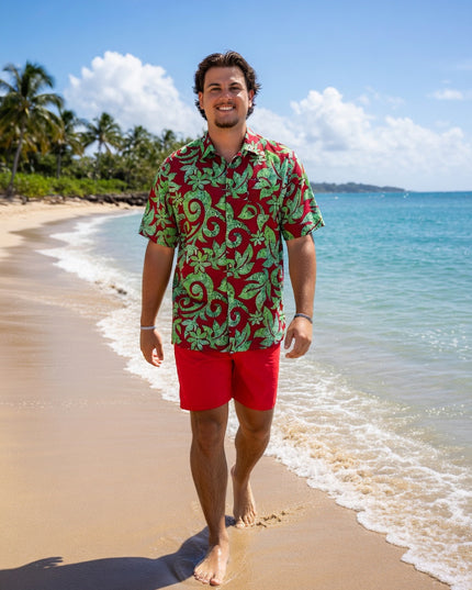 Rayon Men's Island Shirt -Bold & Relaxed