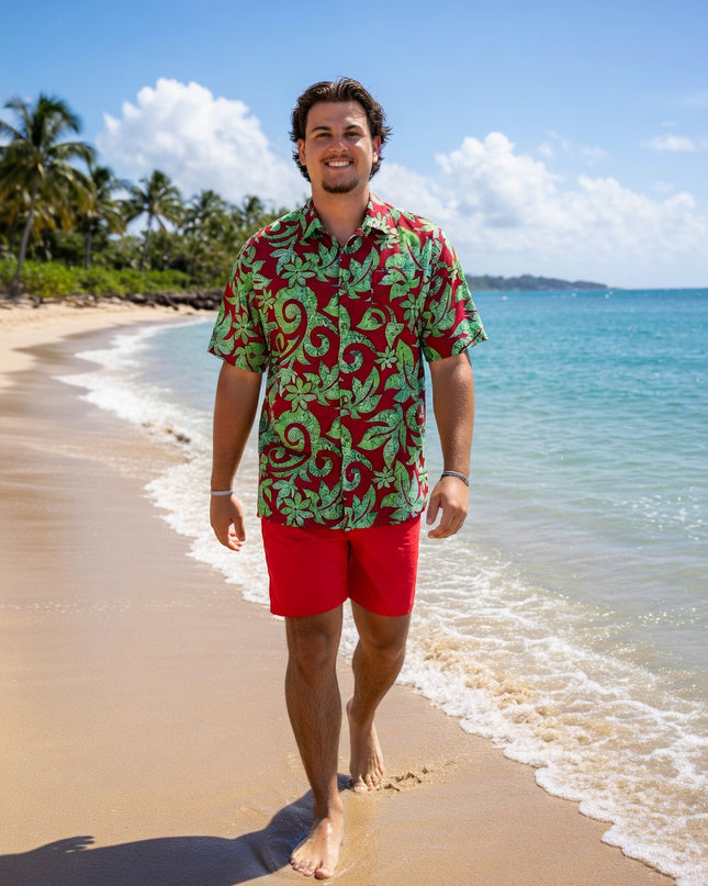 Rayon Men's Island Shirt -Bold & Relaxed