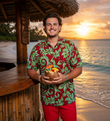 Rayon Men's Island Shirt -Bold & Relaxed