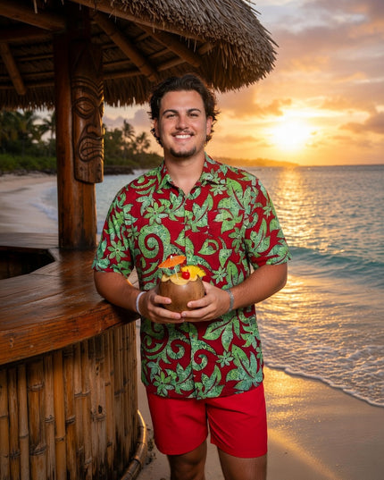 Rayon Men's Island Shirt -Bold & Relaxed