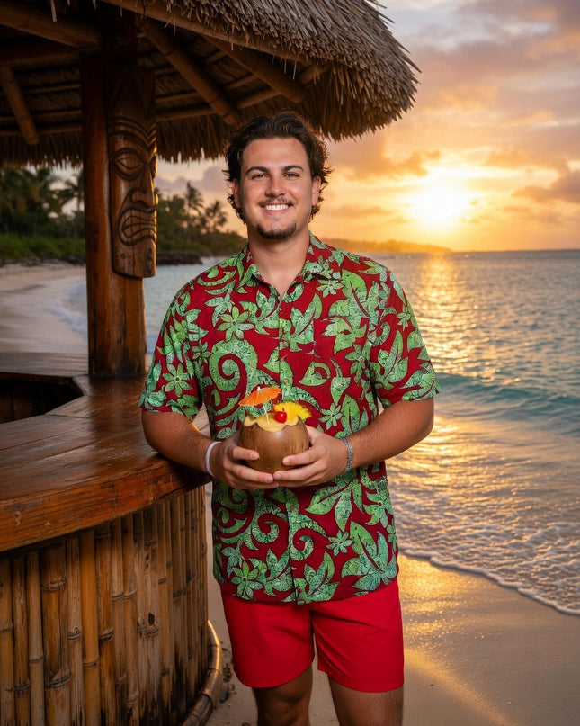 Rayon Men's Island Shirt -Bold & Relaxed