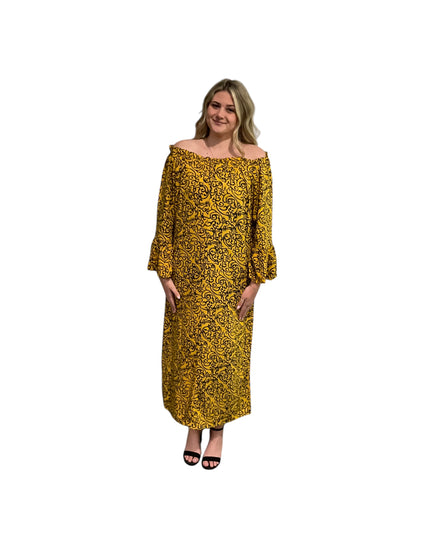 Geometric maxi dress